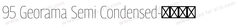 95 Georama Semi Condensed字体转换